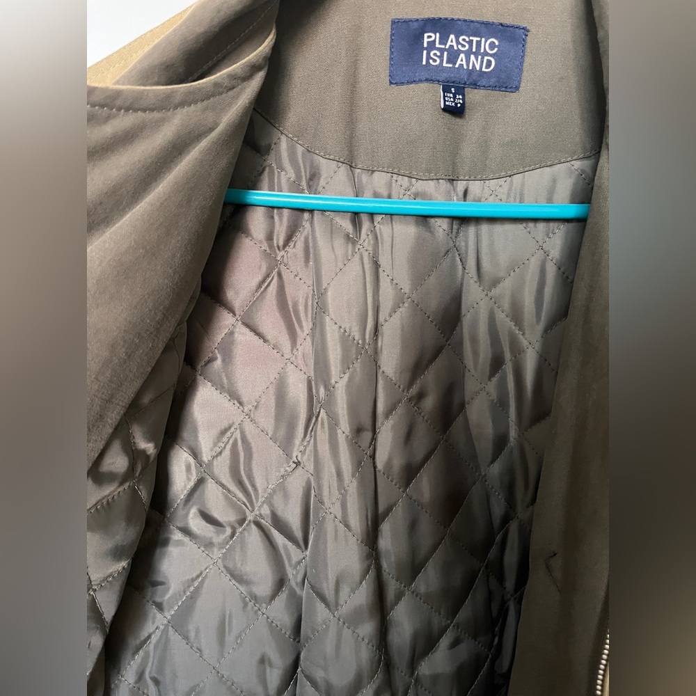 Olive Colored Unique Fall/Spring Jacket - image 5